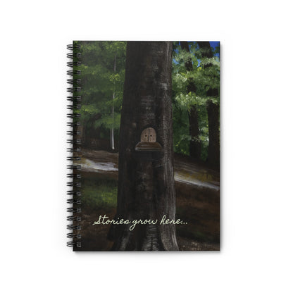 'Stories Grow Here' Spiral Notebook - Ruled Line