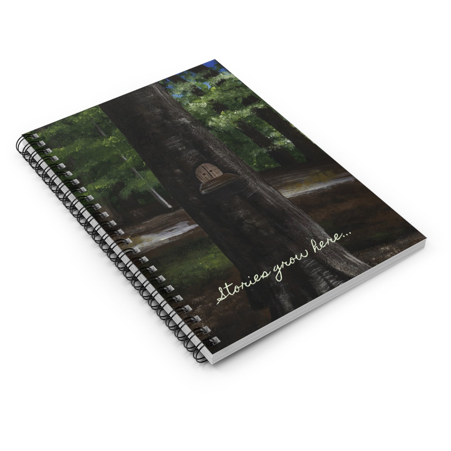 'Stories Grow Here' Spiral Notebook - Ruled Line