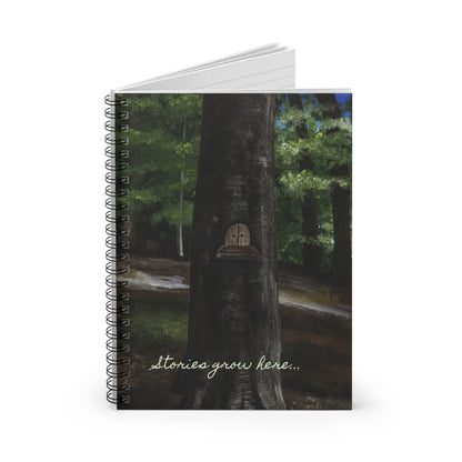 'Stories Grow Here' Spiral Notebook - Ruled Line